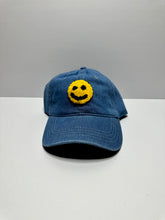 Load image into Gallery viewer, Denim Smiley Face Dad Hat
