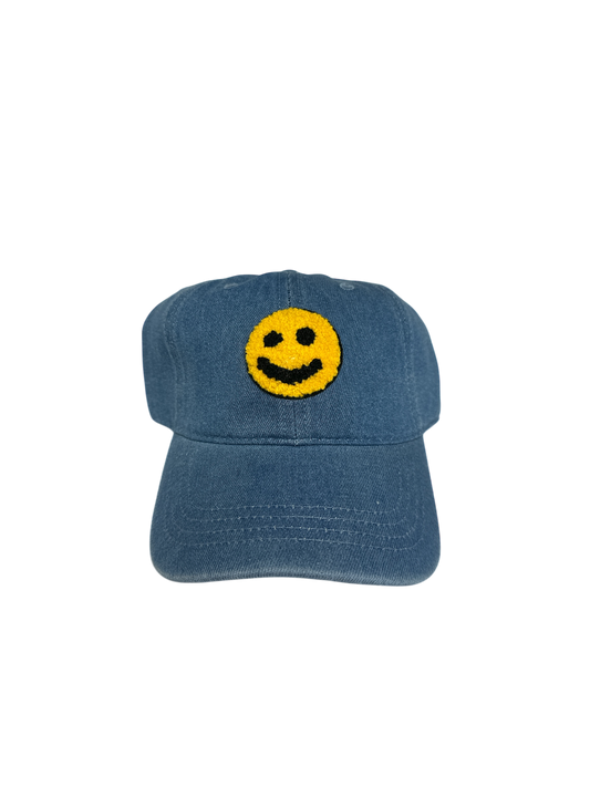 DHDT "Smiley Face" Denim Dad Hat
