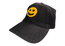 Load image into Gallery viewer, SMILEY FACE DENIM DAD HAT
